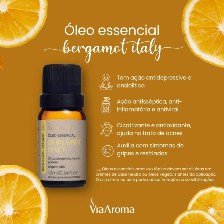 Óleo Essencial Bergamot Italy