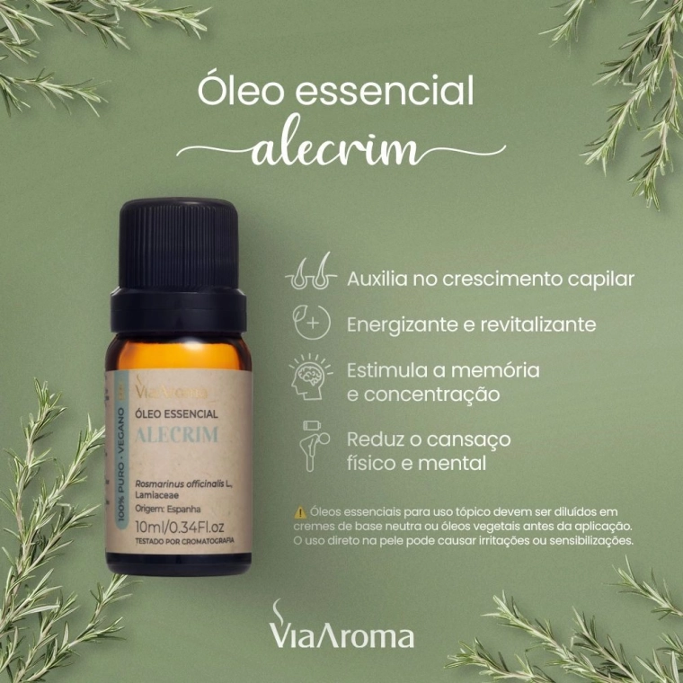 Óleo Essencial de Alecrim
