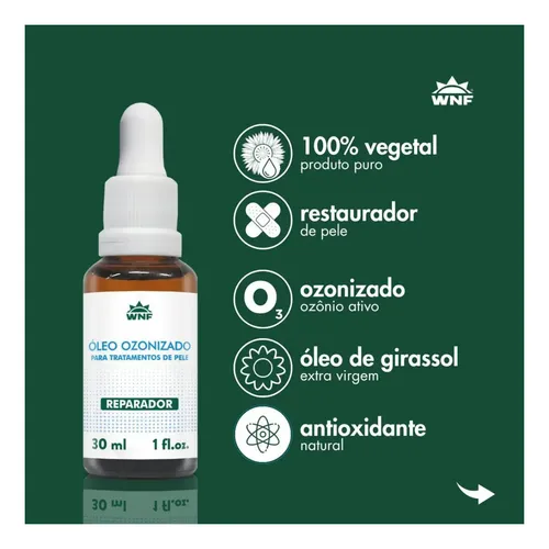 OLEO VEGETAL GIRASSOL OZONIZADO 30ML