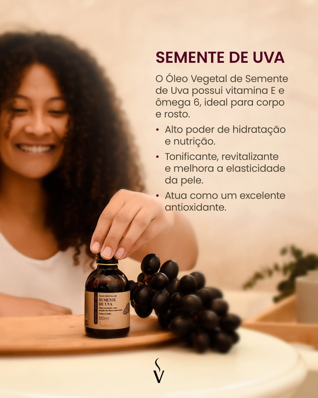 Óleo Vegetal de Semente de Uva