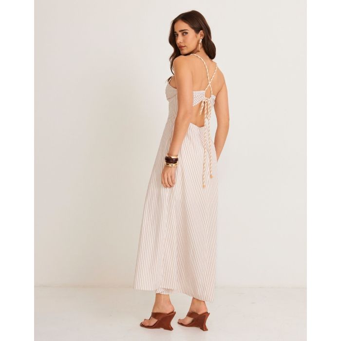 Vestido Longo Listrado