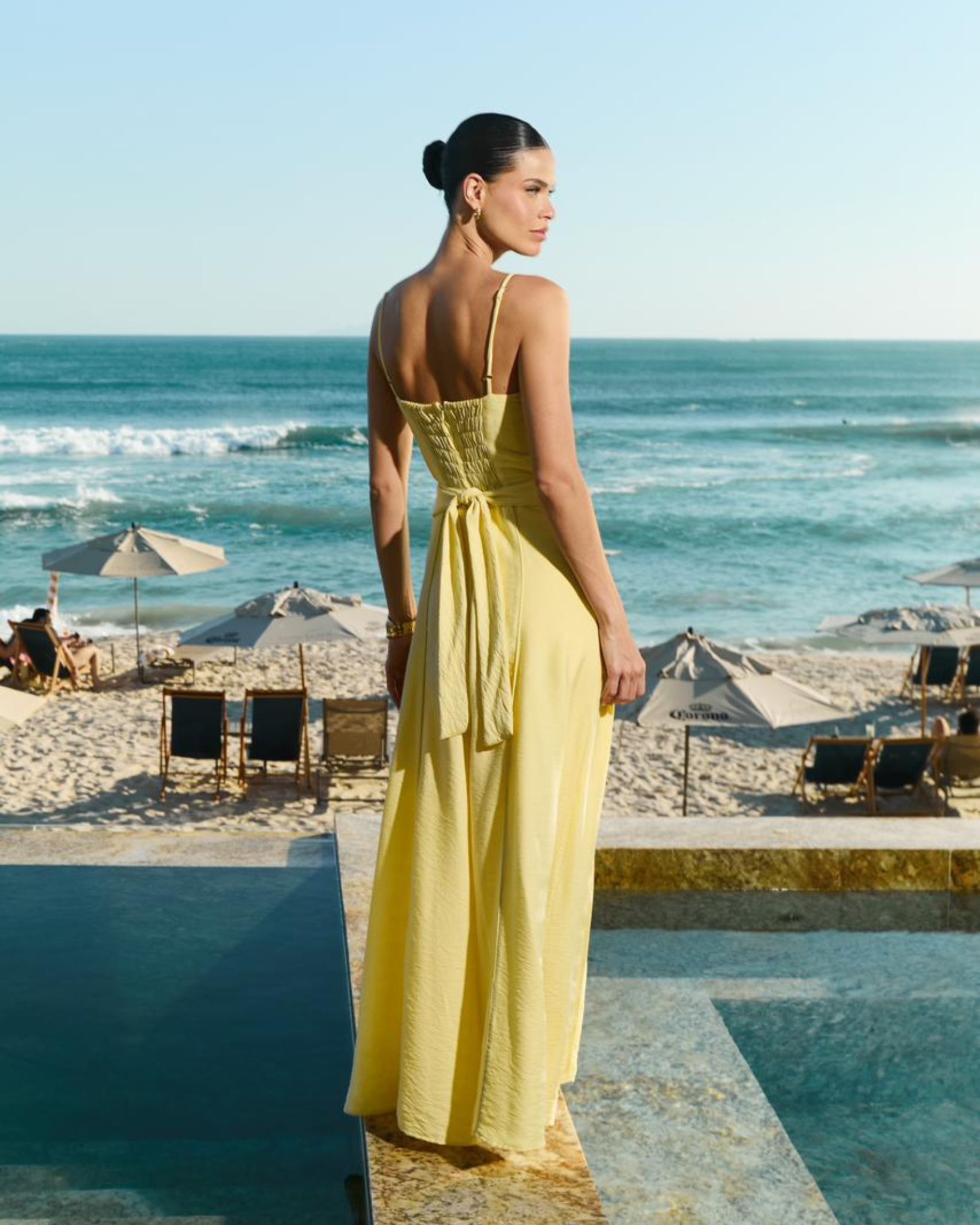 Vestido Longo Faixa Amarração