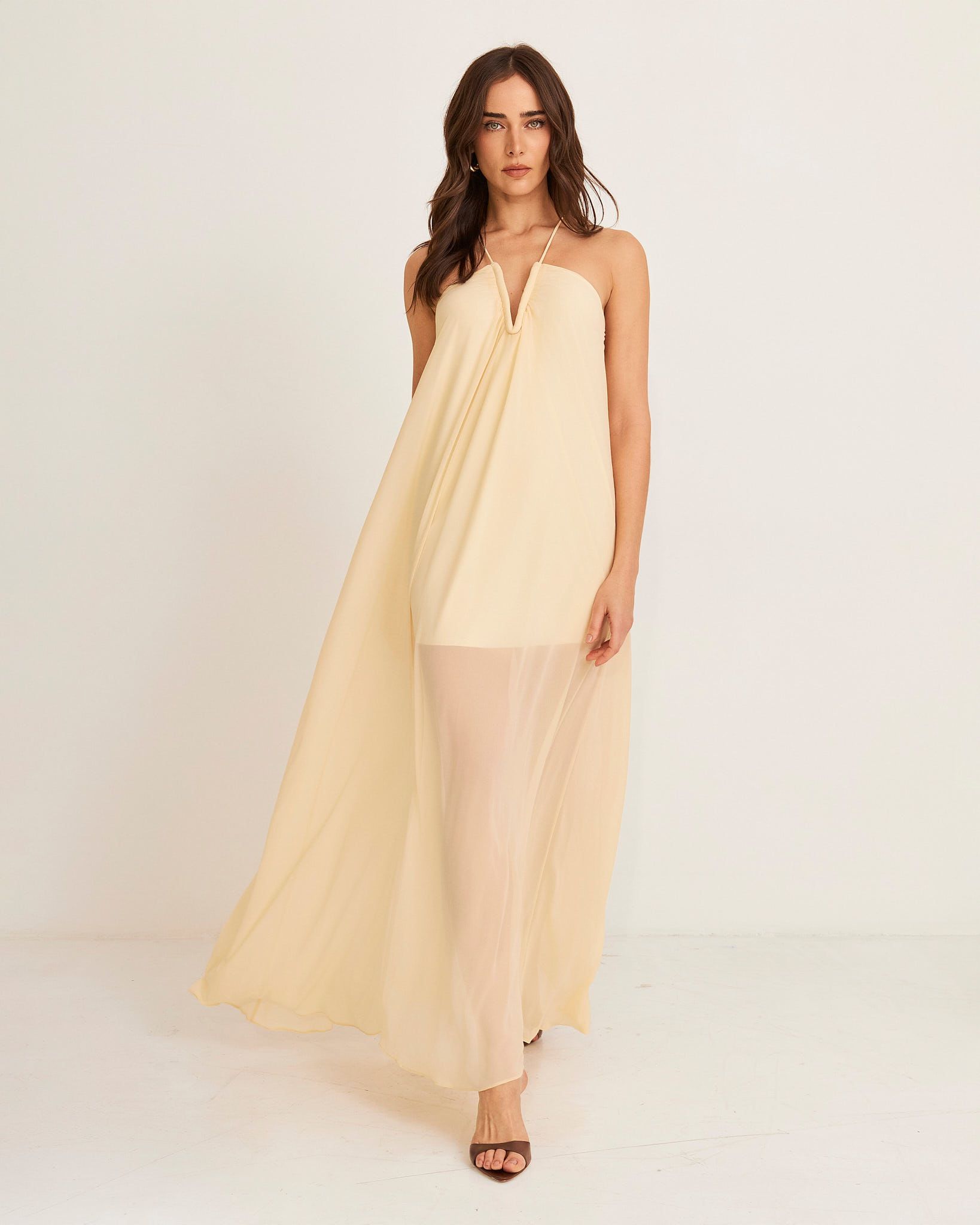 Vestido Longo Transparência