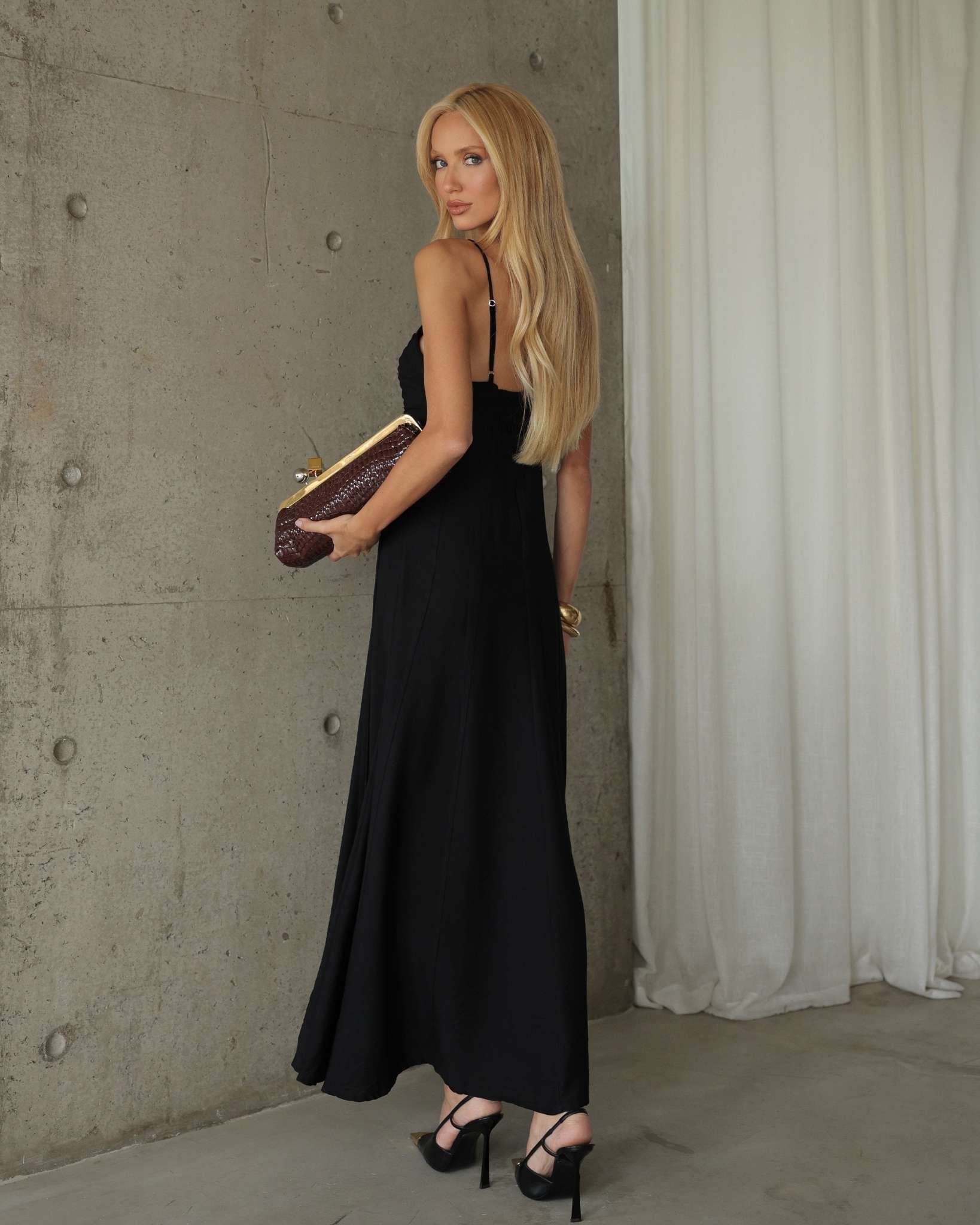 Vestido Longo Nervuras
