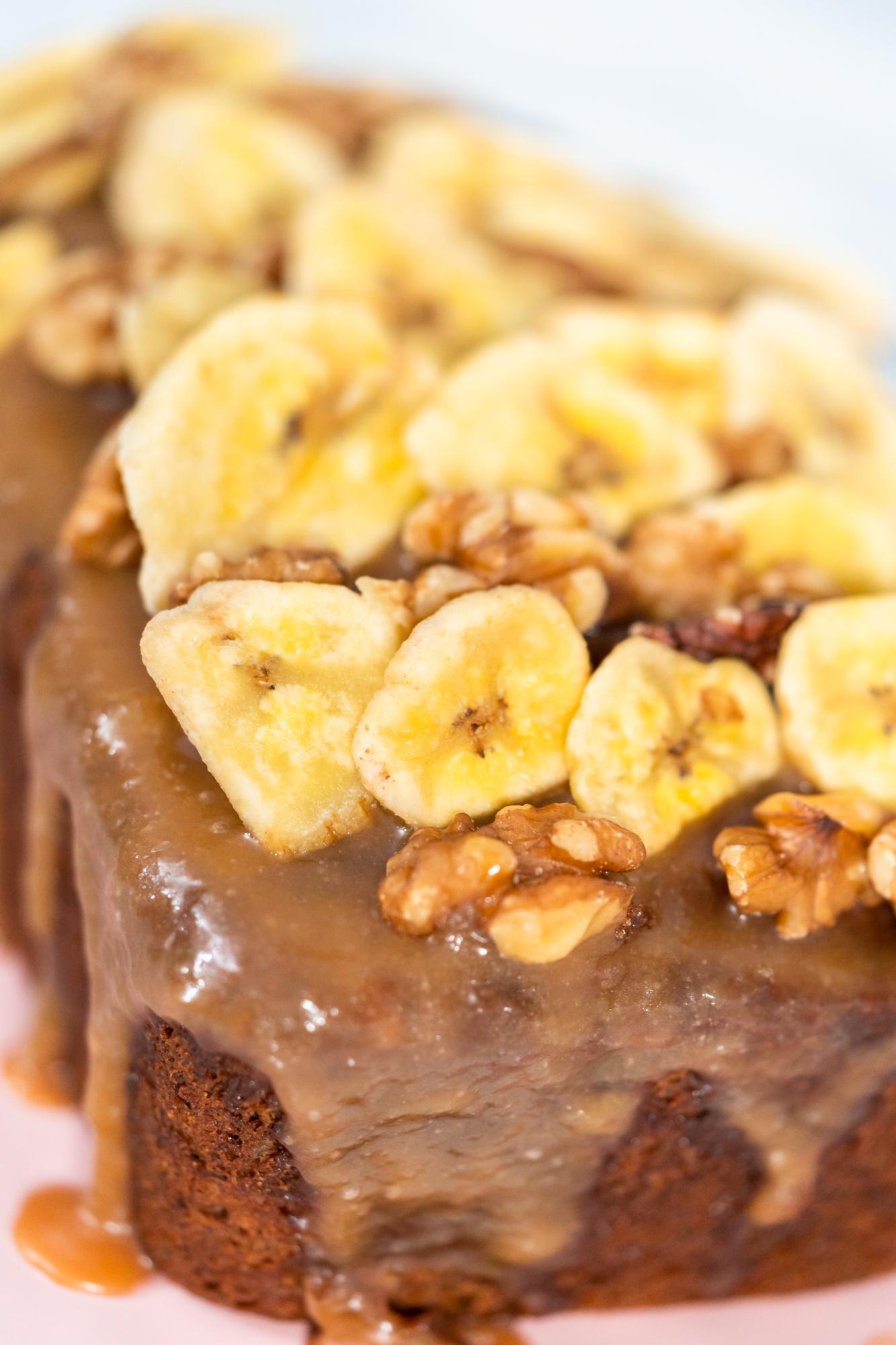 Cuca de Banana com Doce de Leite