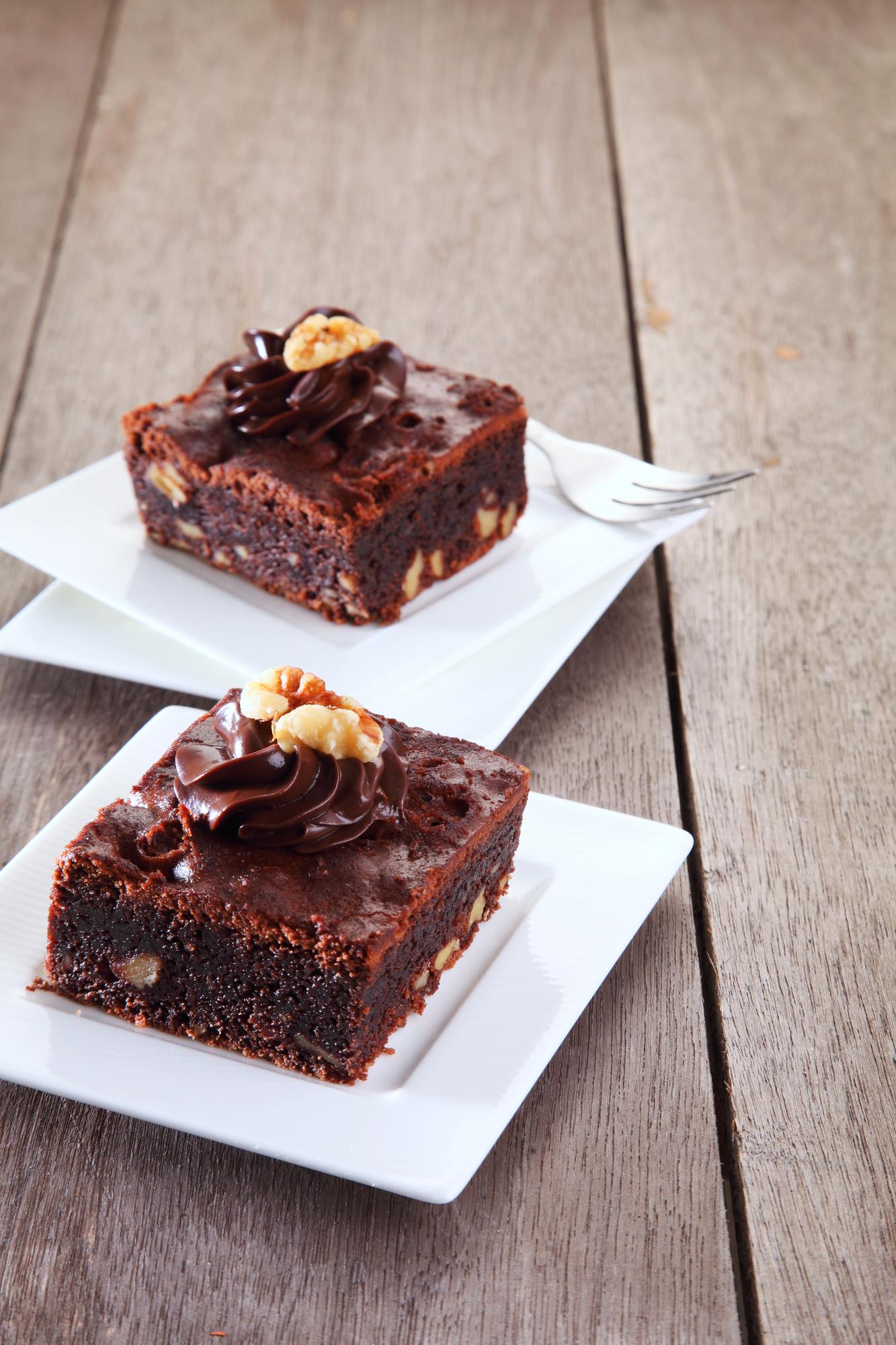 Fatia de Brownie de chocolate