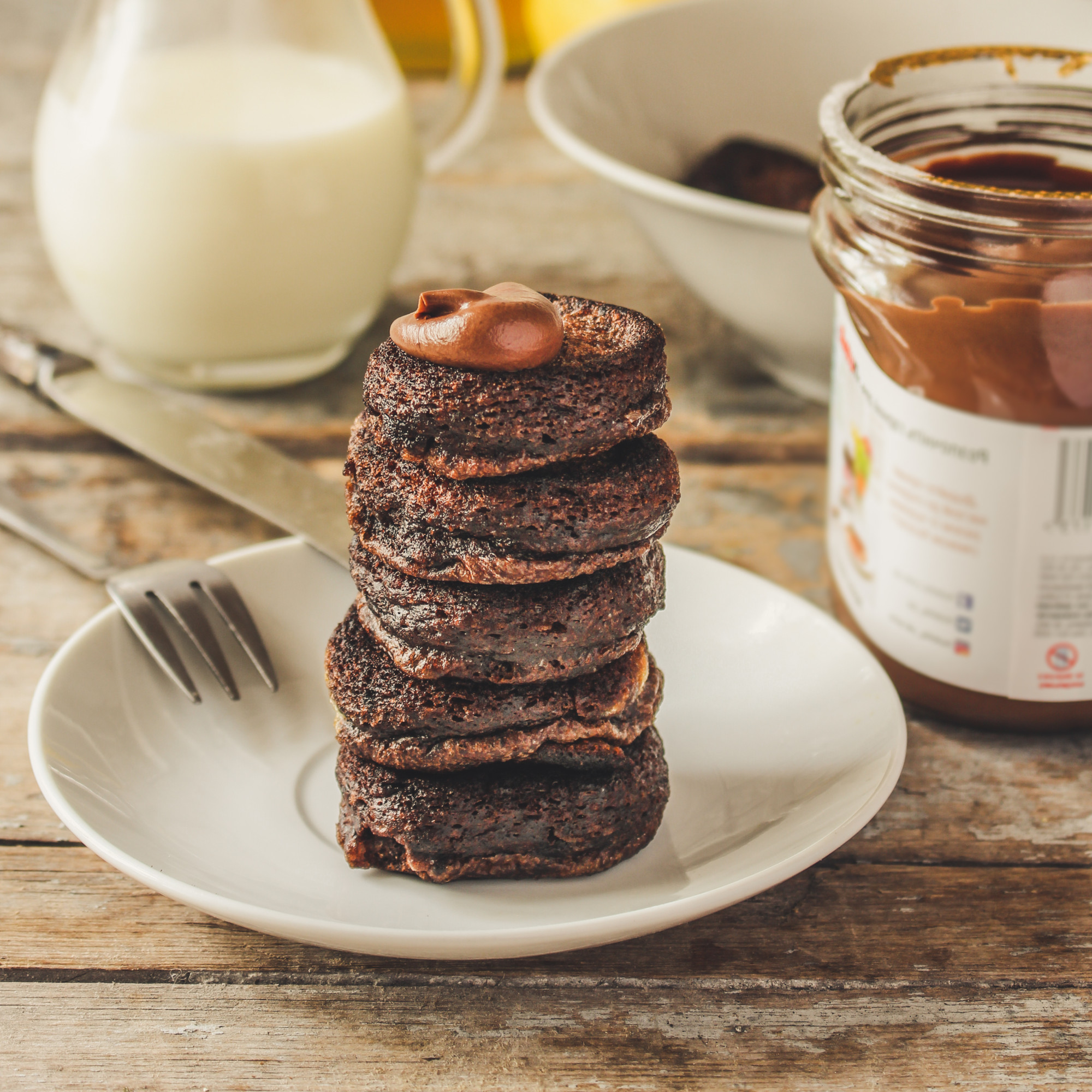 Sanduíche de Brownie com Ninho e Nutella