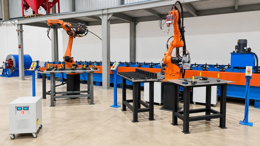 Célula de solda robotizada MIG/MAG
