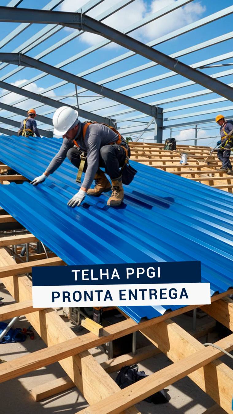 Telha metálica PPGI