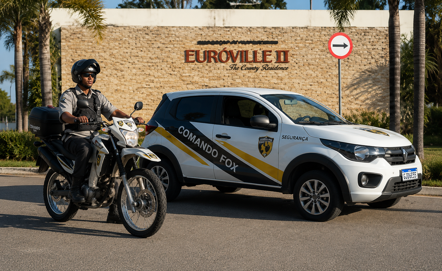 Ronda motorizada com a *Comando Fox*